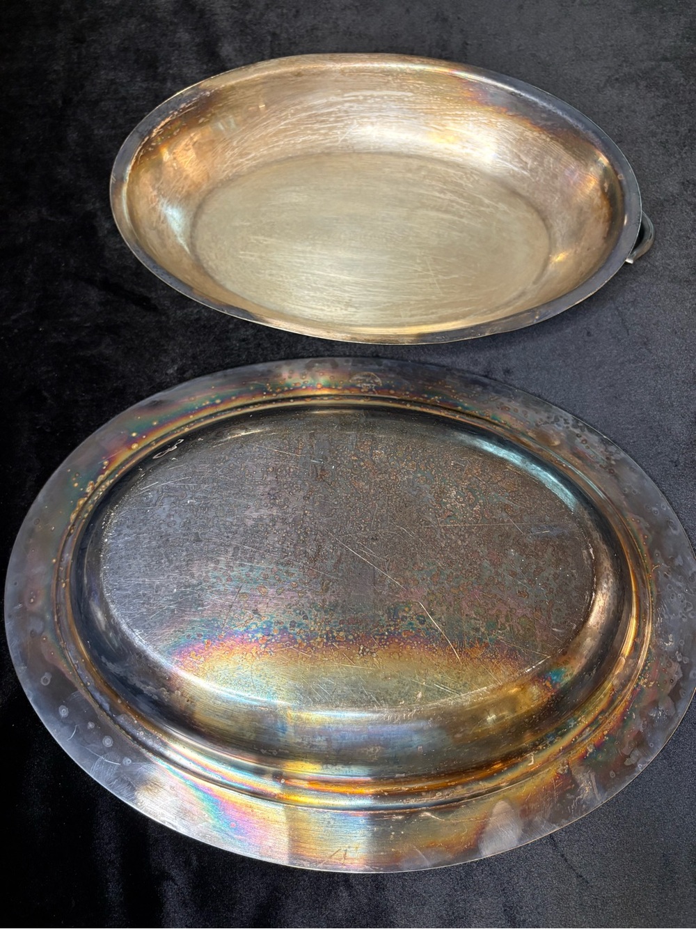 Vintage Oval Silver- Plated Covered Vegetable Dish - Picture 4 of 7